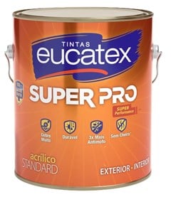 TINTA ACRILICA FOSCO SUPER PRO 3 2L BASE B - EUCATEX