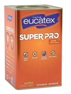 TINTA ACRILICA FOSCO SUPER PRO 16L BASE B - EUCATEX