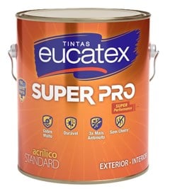 TINTA ACRILICA FOSCO SUPER PRO 3 2L BASE C - EUCATEX