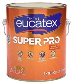 TINTA ACRILICA SEMI BRILHO SUPER PRO 3 2L BASE A - EUCATEX