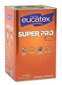 TINTA ACRILICA SEMI BRILHO SUPER PRO 16L BASE A - EUCATEX