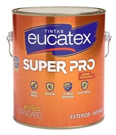 TINTA ACRILICA SEMI BRILHO SUPER PRO 3 2L BASE B - EUCATEX