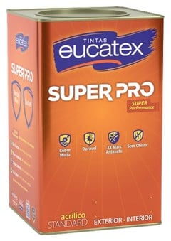 TINTA ACRILICA SEMI BRILHO SUPER PRO 16L BASE B - EUCATEX
