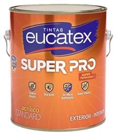 TINTA ACRILICA SEMI BRILHO SUPER PRO 3 2L BASE C - EUCATEX