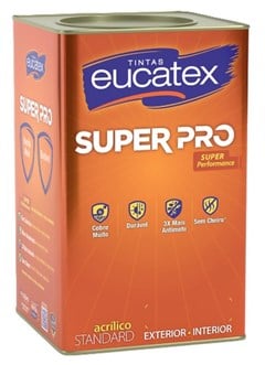 TINTA ACRILICA SEMI BRILHO SUPER PRO 16L BASE C - EUCATEX