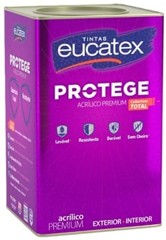 TINTA ACRILICA SEMI BRILHO PREMIUM PROTEGE 16L BASE A - EUCATEX