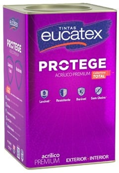 TINTA ACRILICA SEMI BRILHO PREMIUM PROTEGE 16L BASE C - EUCATEX