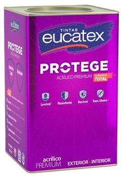TINTA ACRILICA FOSCO PREMIUM PROTEGE 16L BASE B - EUCATEX