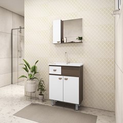 CONJUNTO P/BANHEIRO MDP ESSENZA 600 TINTO/BRANCO  - GAAM