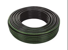 MANGUEIRA PRETA  1” X 2 0MM TARJA VERDE 50MT - PABOVI