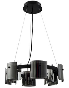 PENDENTE LED BOUZE CIN G9 60CM PRETO FUME - NORDECOR