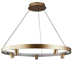 PENDENTE LED LILLA 80CM 37W 3000K OURO FOSCO - NORDECOR