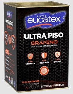 TINTA P/PISO ACRILICA SEMI ACETINADA 18LT ULTRA PISO GRAFENO PRETO - EUCATEX