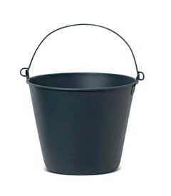 BALDE DE ACO P/ CONCRETO 10 LTS CINZA  - METALOSA
