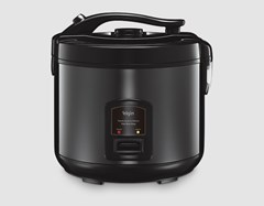 PANELA ELÉTRICA DE ARROZ VISIO RICE GLASS 10 XÍCARAS 700W PRETA - ELGIN