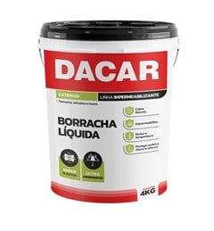 BORRACHA LIQUIDA BRANCO NEVE  4 KG - DACAR