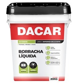 BORRACHA LIQUIDA BRANCO NEVE  20 KG - DACAR