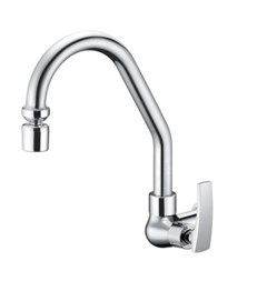 TORNEIRA METAL COZINHA PAREDE BICA ALTA SLIM 1/2” 1/4 VOLTA CROMADA - PARCE