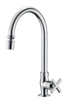 TORNEIRA METAL COZINHA MESA CLOVER 1/2” 1/4 VOLTA CROMADA - PARCE