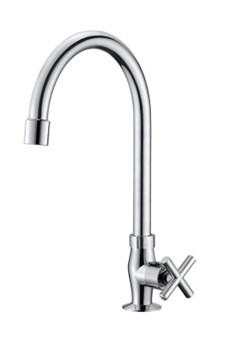 TORNEIRA METAL LAVATORIO MESA BICA ALTA CLOVER 1/2” 1/4 VOLTA CROMADA - PARCE