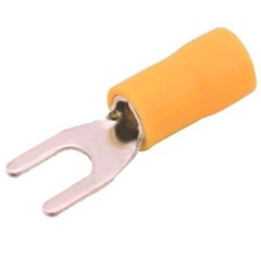 TERMINAL  FORQUILHA ISOLADO 4 A 6MM AMARELO - GERMER