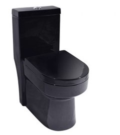 VASO PRETO MONOBLOCO C/ASSENTO + ACESSORIOS AGATA - PARCE