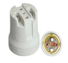 SOQUETE P/LAMPADA E 27  LOUCA BRANCO - BARAO