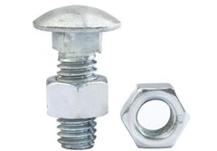 PARAFUSO FRANCES C/PORCA 5/16 X 3 1/2  ZINCADO  -BELENUS