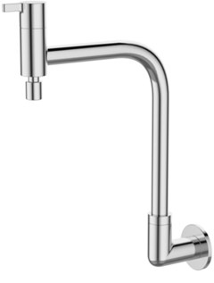 TORNEIRA METAL COZINHA PAREDE 1/2” 1/4V RIVA CROMADA - PARCE