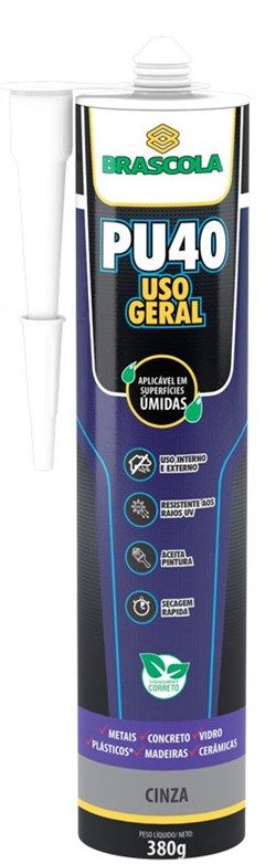 ADESIVO USO GERAL 380G PU40 CINZA - BRASCOLA