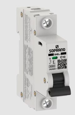 DISJUNTOR DIN UNIPOLAR 10A SHB1 - SOPRANO