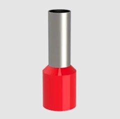 TERMINAL TUBULAR ILHOS ISOLADO 10MM VERMELHO - SOPRANO