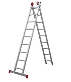 ESCADA ALUMINIO EXTENSIVA   2 X 9 3 EM 1 - BOTAFOGO