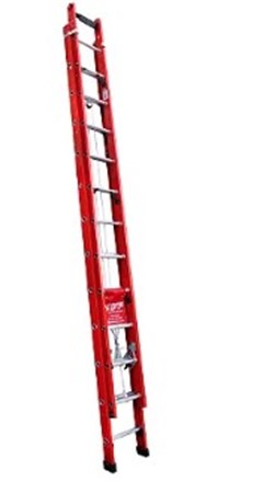 ESCADA FIBRA EXTENSIVA PROFISSIONAL ROBUSTA 24 DEGRAUS- BOTAFOGO