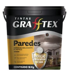 IMPERMEABILIZANTE P/ PAREDE 18KG BRANCO - GRAFFTEX