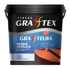 RESINA ACRILICA MULTIUSO 18L VERMELHO OXIDO- GRAFFTEX