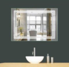 ESPELHO IRIS RETANGULAR C/LED 70X50CM  - PARCE
