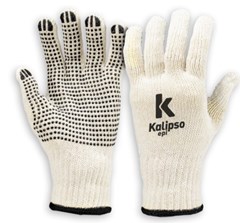 LUVA MALHA TATEX BRANCA T.9/G - KALIPSO