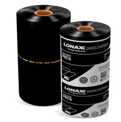 LONA PLASTICA PRETA 8 X 100 40 KG - LONAX