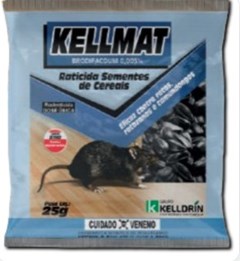 RATICIDA KELLMAT SEMENTES DE CEREAIS 25G - KELLDRIN