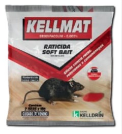 RATICIDA KELLMAT SOFT BAIT 10G 20UND - KELLDRIN