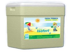CAIXA ISOPOR TERMICA 28LTS C/ALCA - ISOFORT
