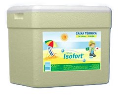 CAIXA ISOPOR TERMICA 36LTS C/ALCA - ISOFORT
