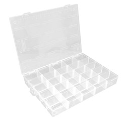 ORGANIZADOR PLÁSTICO TRANSPARENTE COM 25 DIVISORIAS TAMANHO G - TRAMONTINA