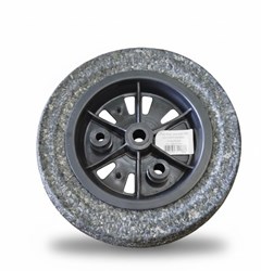 RODA C/PNEU MACICO 3.25XUNIVERSAL FORTE P/CARRINHO MAO- GRUPO FORCE