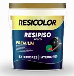 TINTA PISO FOSCO 3 2LT PRETO - RESICOLOR