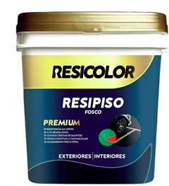 TINTA PISO FOSCO 16LT PRETO - RESICOLOR