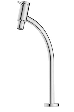 TORN METAL LAVATORIO MESA BICA ALTA C/AREJADOR CROMADA - CELITE