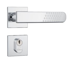 FECHADURA EXTERNA 803/21 CROMADA C/ROSETA QUADRADA 1 - STAM