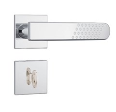 FECHADURA BANHEIRO 823/21 CROMADA C/ROSETA QUADRADA INOX - STAM